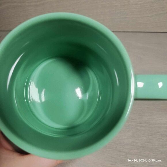 E is for‎ Eh, okay. Indigo mug E names okay symbol. Bright teal - Picture 13 of 13